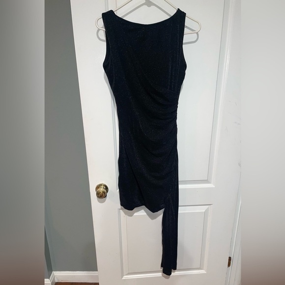 New! Chiara Boni La Petite Robe Black Glitter Rabon Sugar Mini Dress🖤size 4 NWT! - Picture 11 of 15